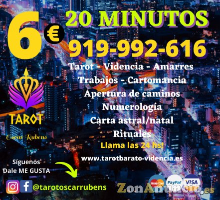 Tarot barato 20 minutos 6 eur todos los dias